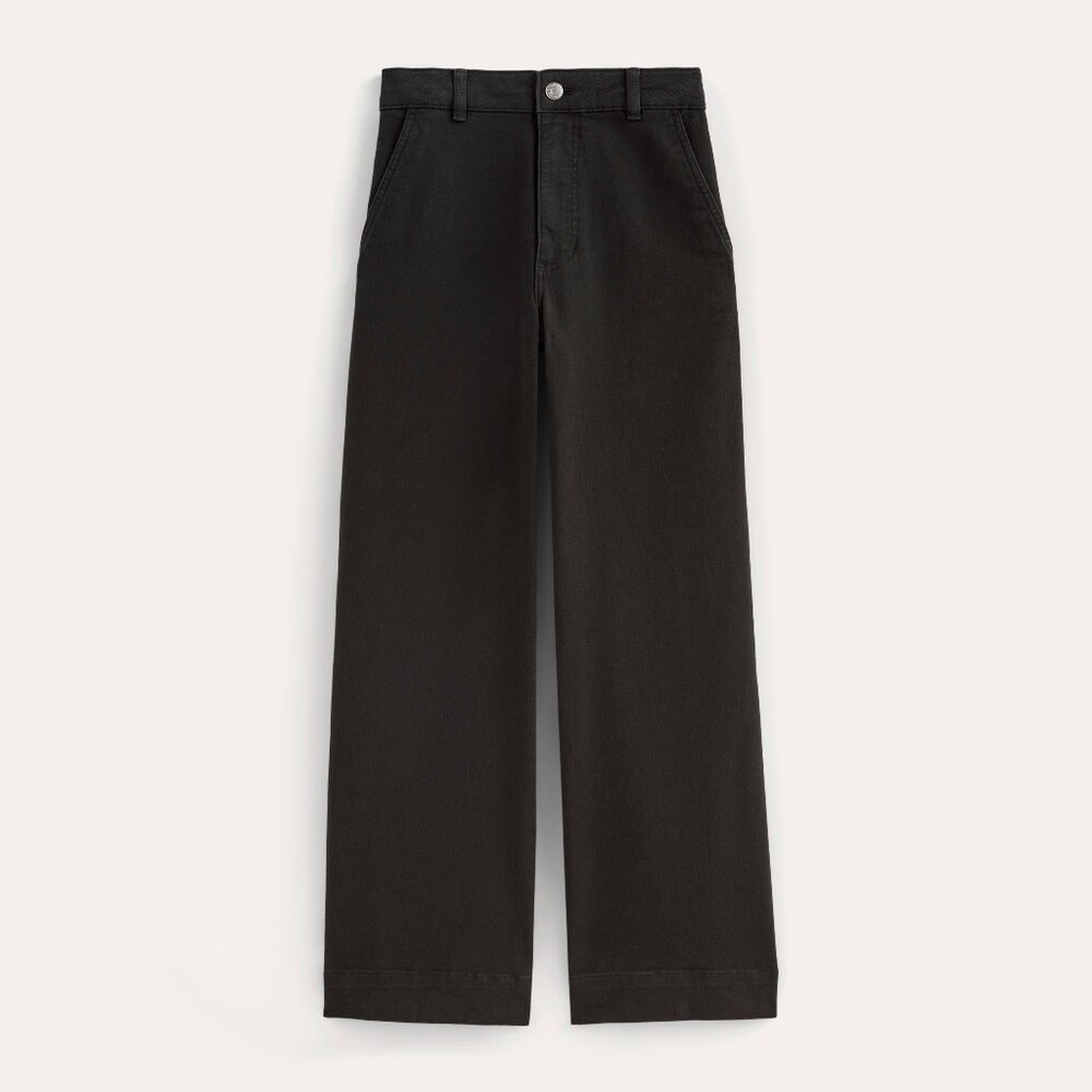 Everlane Black Wide-Leg Trousers
